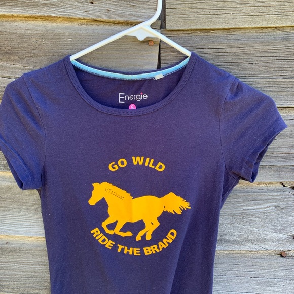 Ride The Brand Mustang Horse Shirt - Picture 1 of 7